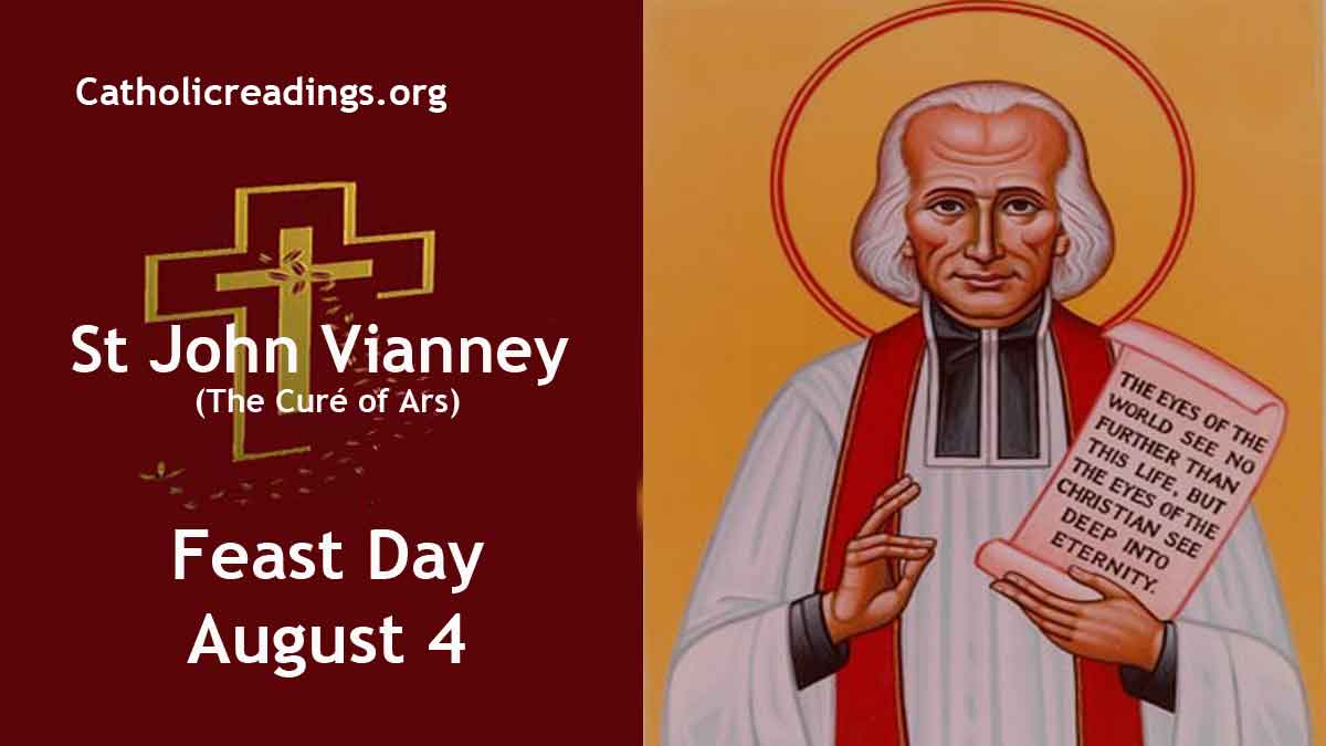 St Jean Vianney The Cur Of Ars Feast Day August