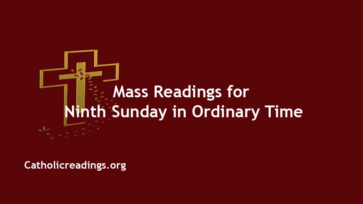 Ninth Sunday in Ordinary Time Year A Catholic Daily Readings