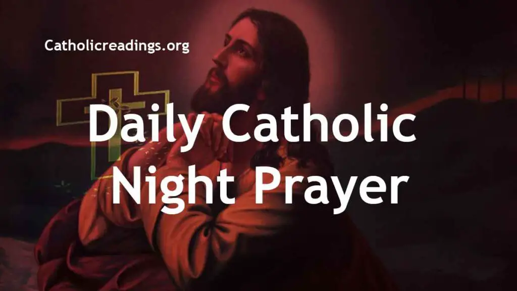 Catholic Night Prayers Bedtime Prayer Catholic Prayers