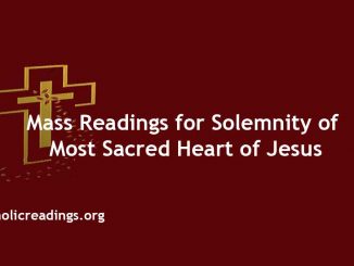 Mass Readings for Solemnity of Most Sacred Heart of Jesus