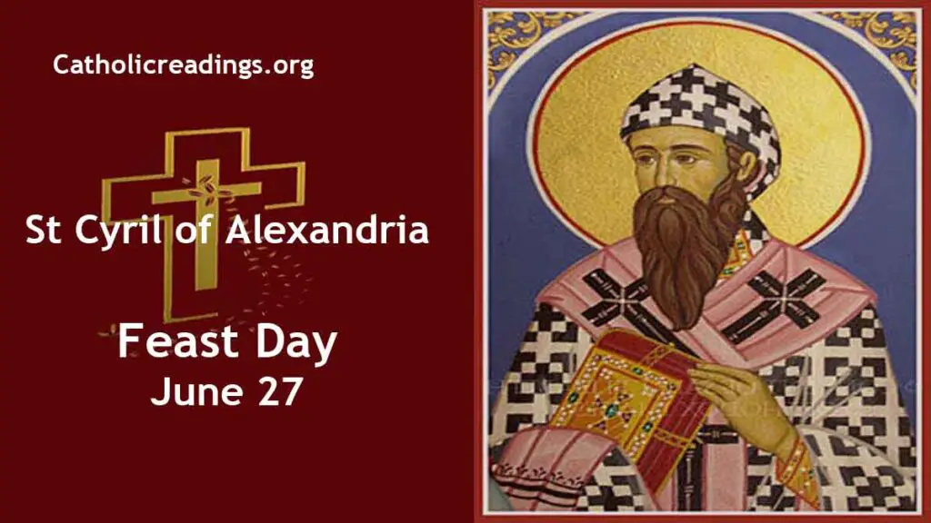 St Cyril of Alexandria - Feast Day - June 27 2023 - Catholic Saint of ...