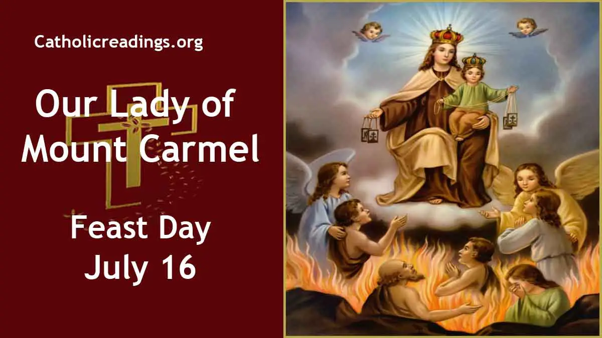Our Lady of Mount Carmel Feast Day July 16 2023 Catholic Saint of