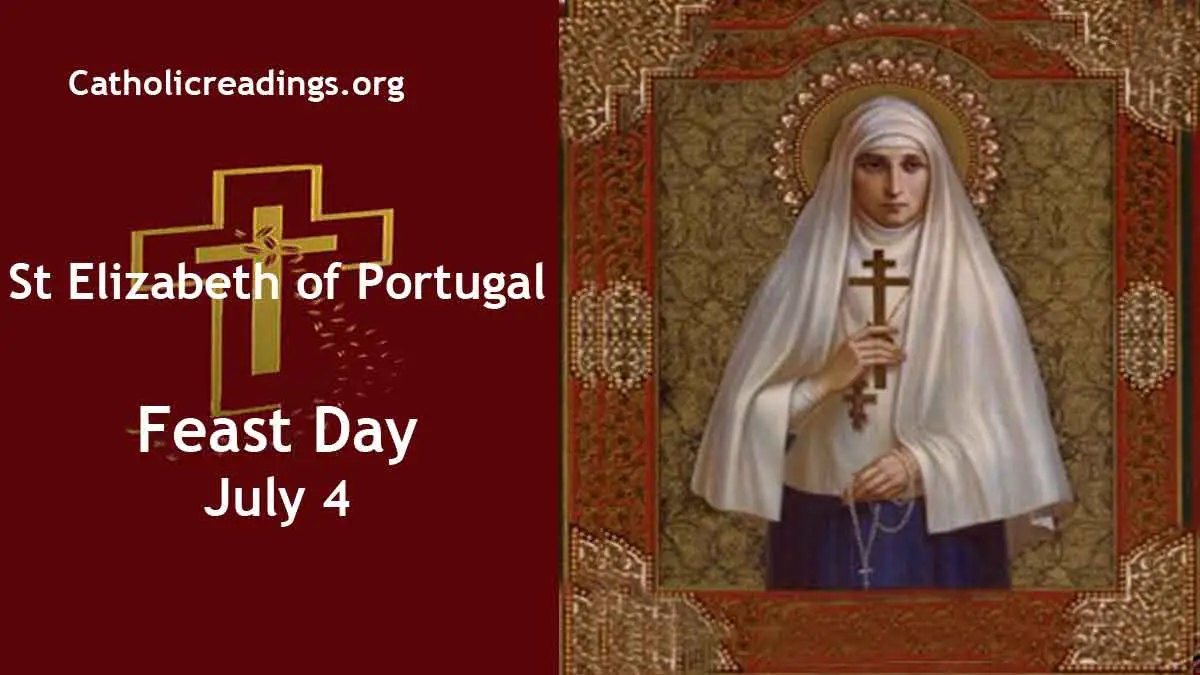 St Elizabeth of Portugal Feast Day July 4 2023 Catholic Saint of