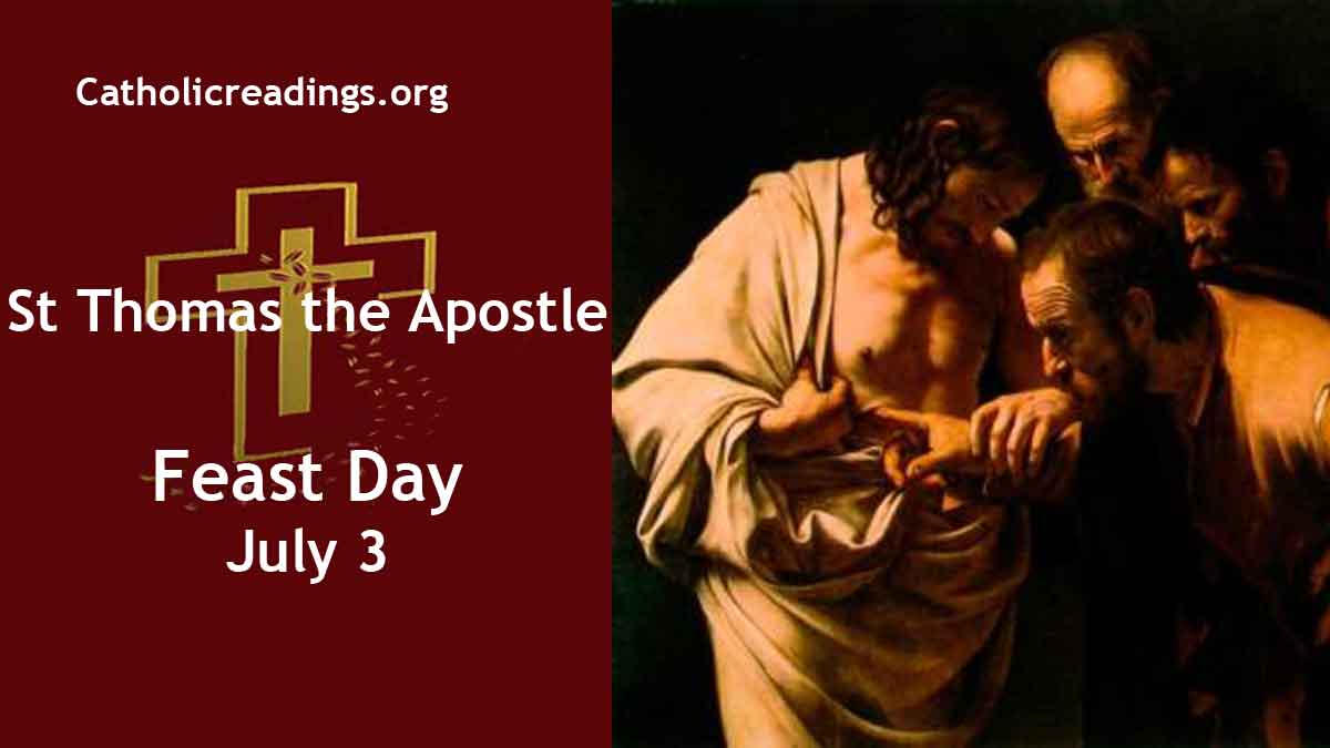 St Thomas the Apostle Feast Day July 3 2023 Catholic Saint of the Day