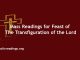 Catholic Mass Readings for The Feast of the Transfiguration of the Lord