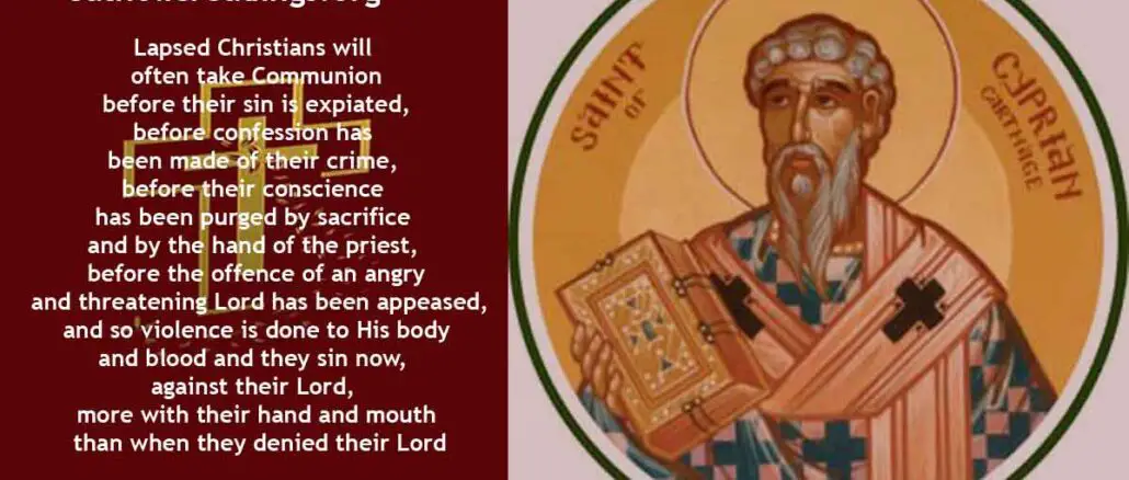 Saint Cyprian of Carthage, Bishop - Feast Day - September 16