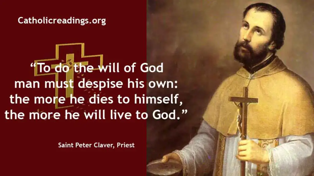 St Peter Claver, Priest Feast Day September 9 2023 Catholic Saint