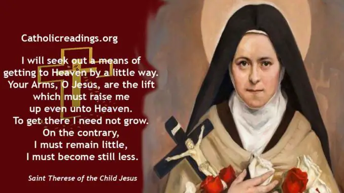 St Therese Of The Child Jesus Feast Day October 1 2023 Catholic