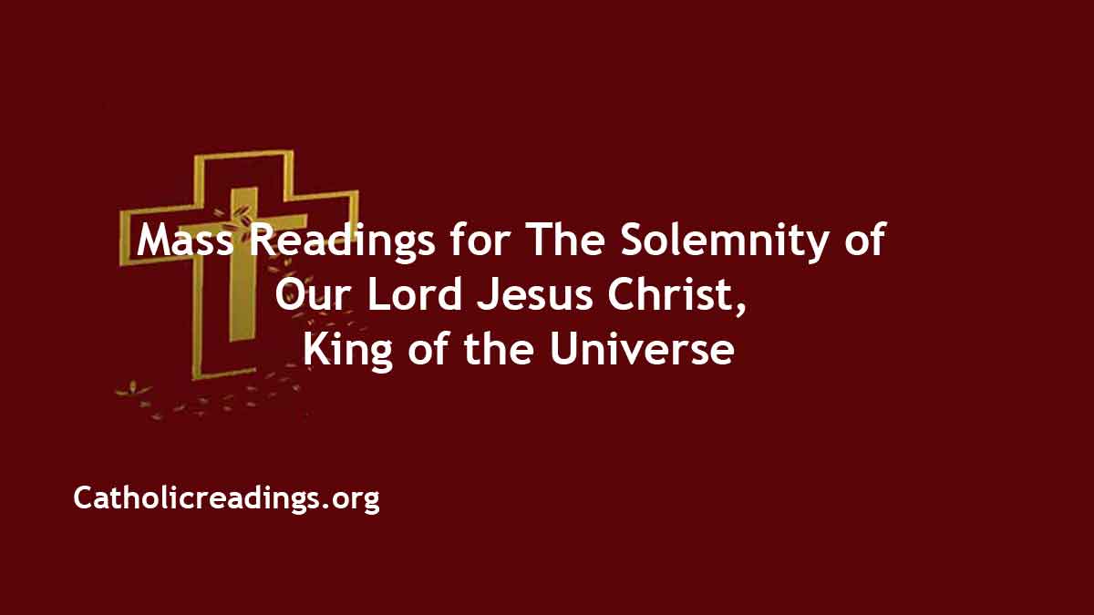 Sunday Mass Readings for Feast of Christ the King 2022, Year C