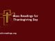 Catholic Mass Readings for Thanksgiving Day