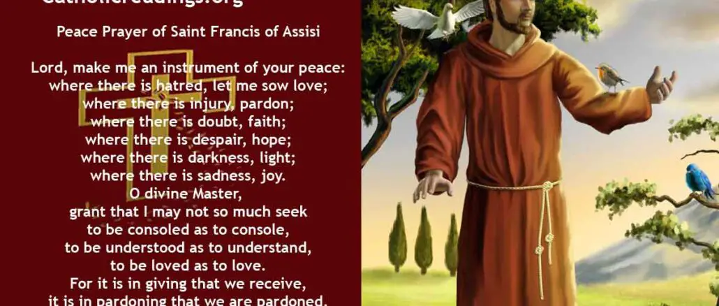 Saint Francis of Assisi - Feast Day - October 4