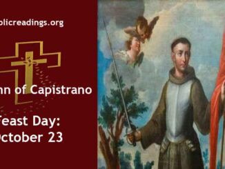St John of Capistrano - Feast Day - October 23