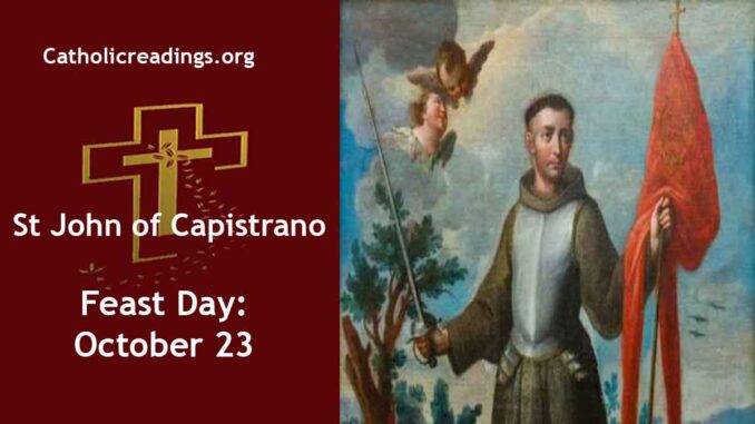 St John of Capistrano - Feast Day - October 23