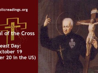 St Paul of the Cross - Feast Day - October 19 (October 20 in the US)