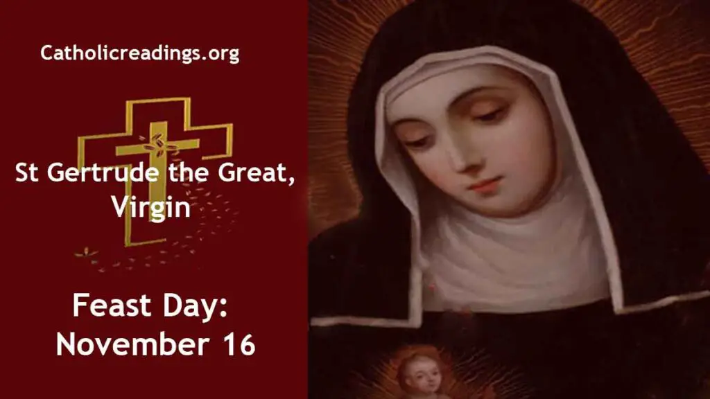 St Gertrude the Great Feast Day November 16 2024 Catholic Saint