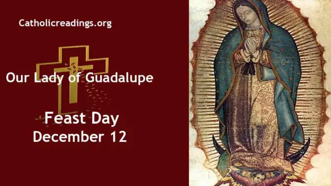 Our Lady of Guadalupe - Feast Day - December 12