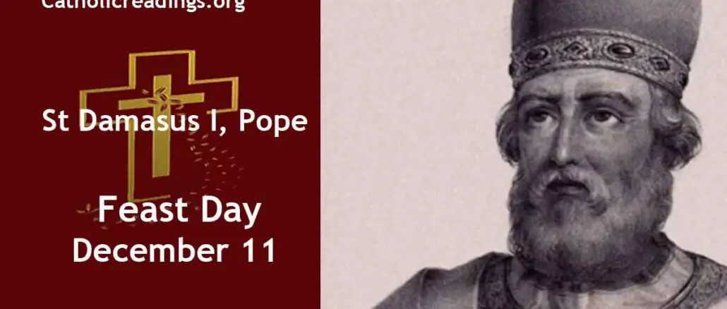 Pope Saint Damasus I - Feast Day - December 11
