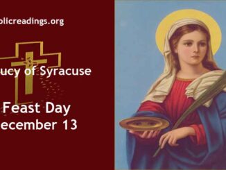 St Lucy of Syracuse - Feast Day - December 13