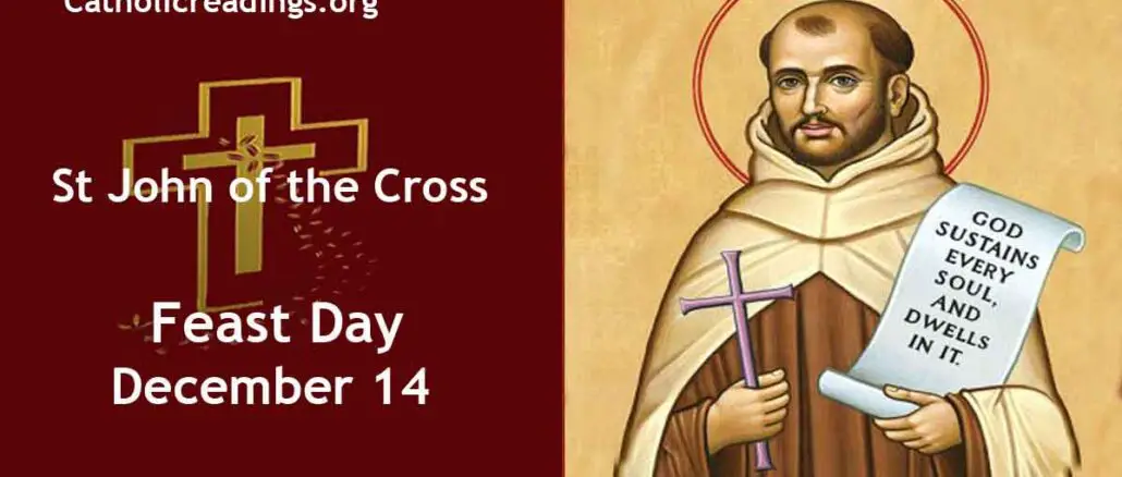 St John of the Cross - Feast Day - December 14