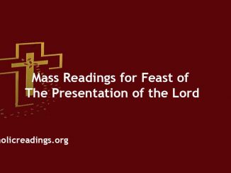 Catholic Mass Readings for Feast of the Presentation of the Lord