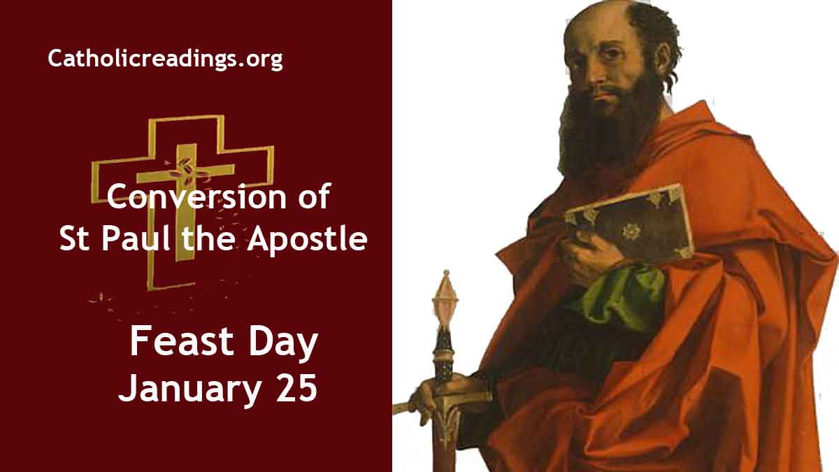 Conversion of St Paul the Apostle Feast Day January 25 2024