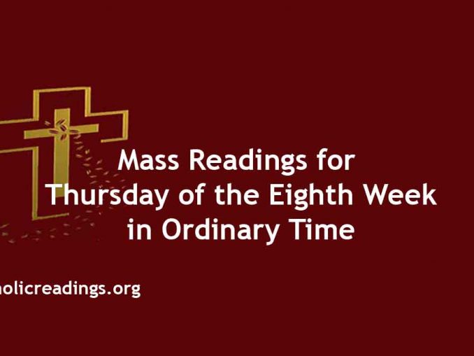 30thmay2024 Catholic Daily Readings