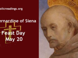 St Bernardine of Siena - Feast Day - May 20