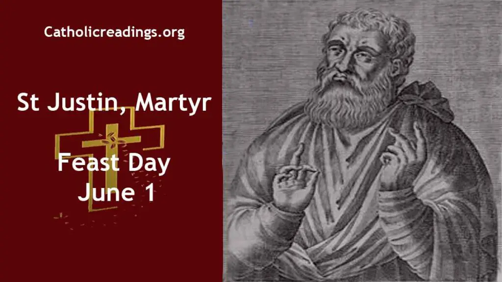 St Justin, Martyr Feast Day June 1 2023 Catholic Saint of the Day