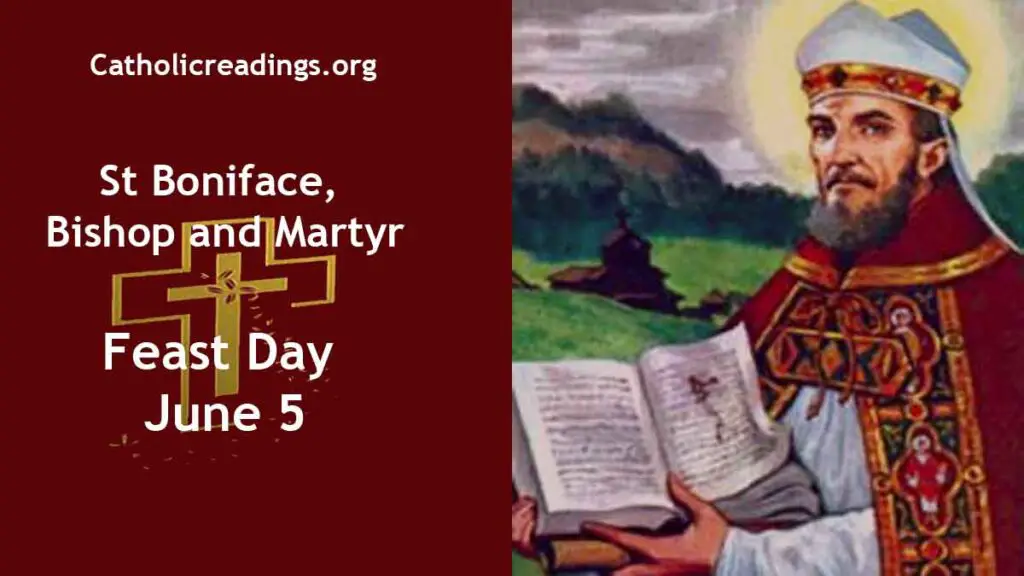 St Boniface, and Martyr Feast Day June 5 2023 Catholic
