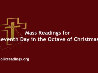 Catholic Mass Readings for Seventh Day in the Octave of Christmas
