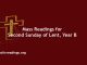 Catholic Mass Readings for Second Sunday of Lent, Year B