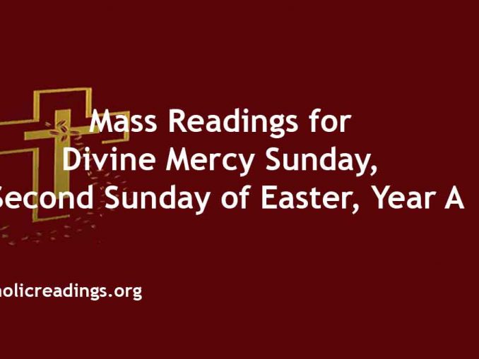 Year A Catholic Daily Readings