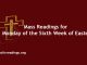 Mass Readings for Monday of the Sixth Week of Easter