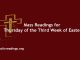 Mass Readings for Thursday of the Third Week of Easter