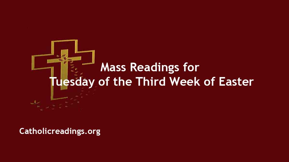 Daily Mass Readings for April 16 2024, Tuesday Catholic Daily Readings