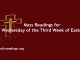 Mass Readings for Wednesday of the Third Week of Easter