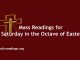 Catholic Mass Readings for Saturday in the Octave of Easter