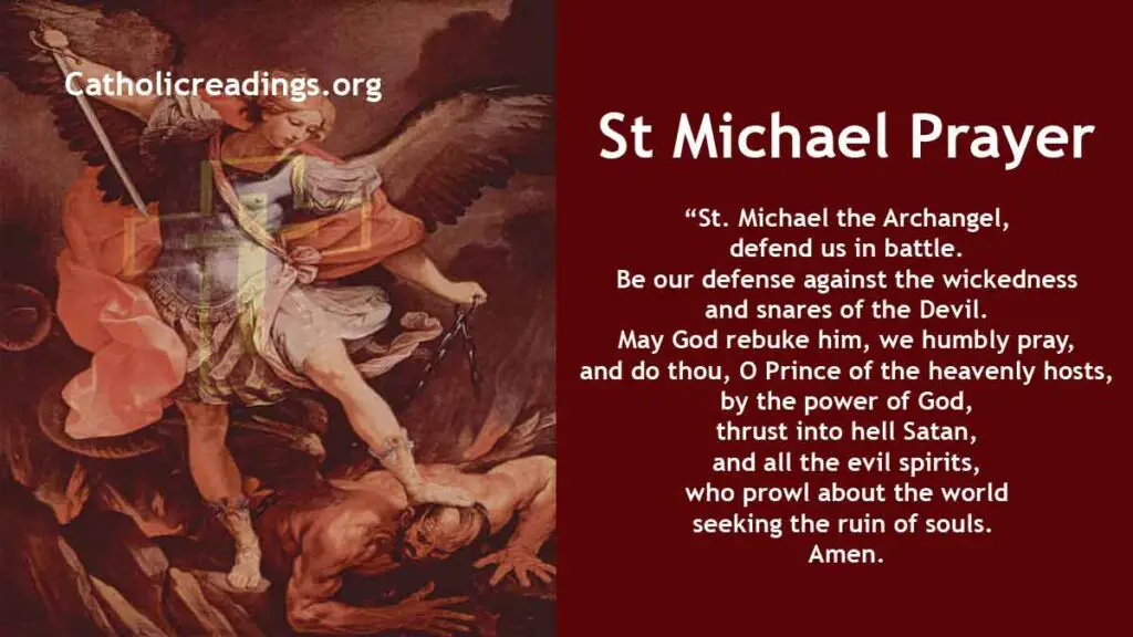 St Michael Prayer Archangel Michael Prayer Catholic Prayers