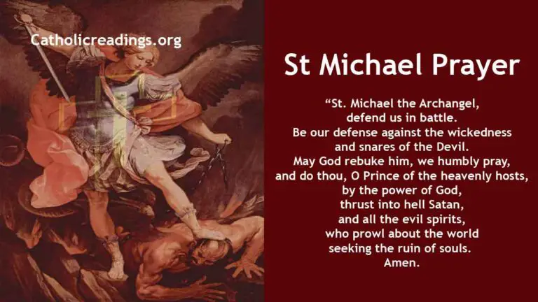 St Michael Prayer - Archangel Michael Prayer - Catholic Prayers