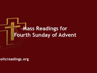 Catholic Mass Readings for Fourth Sunday of Advent