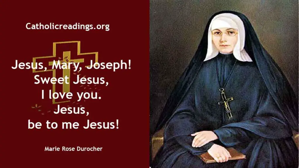 Blessed Marie Rose Durocher - Feast Day - October 6 2024 - Catholic ...