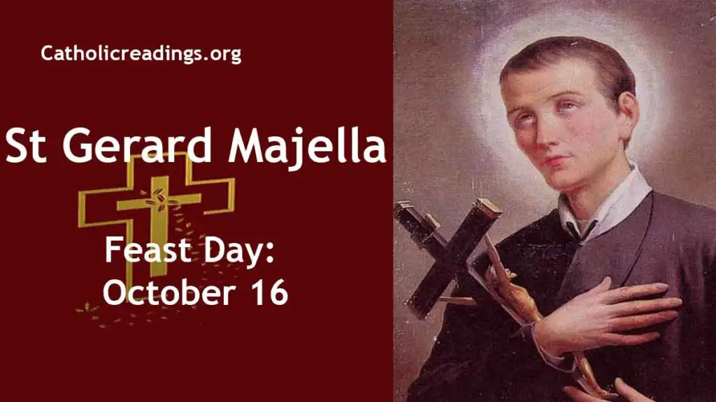 St Gerard Majella Feast Day October 16 Catholic Saint of the Day