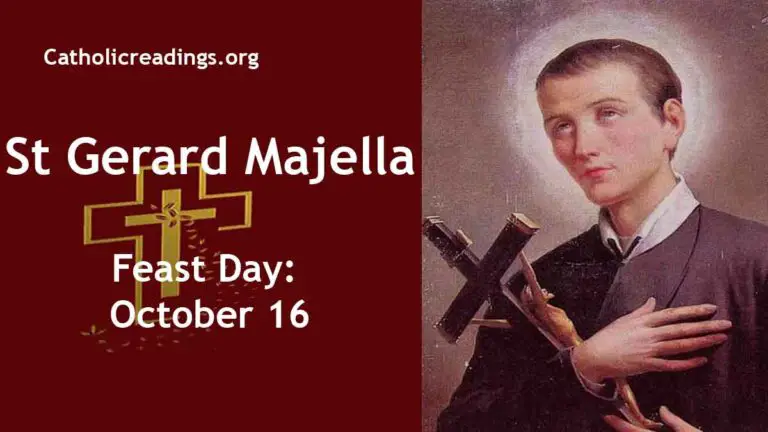 St Gerard Majella - Feast Day - October 16 - Catholic Saint Of The Day