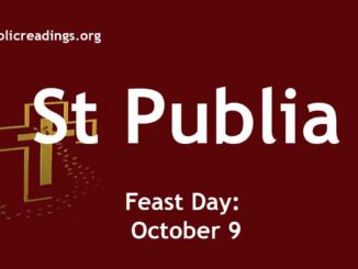 St Publia - Feast Day - October 9
