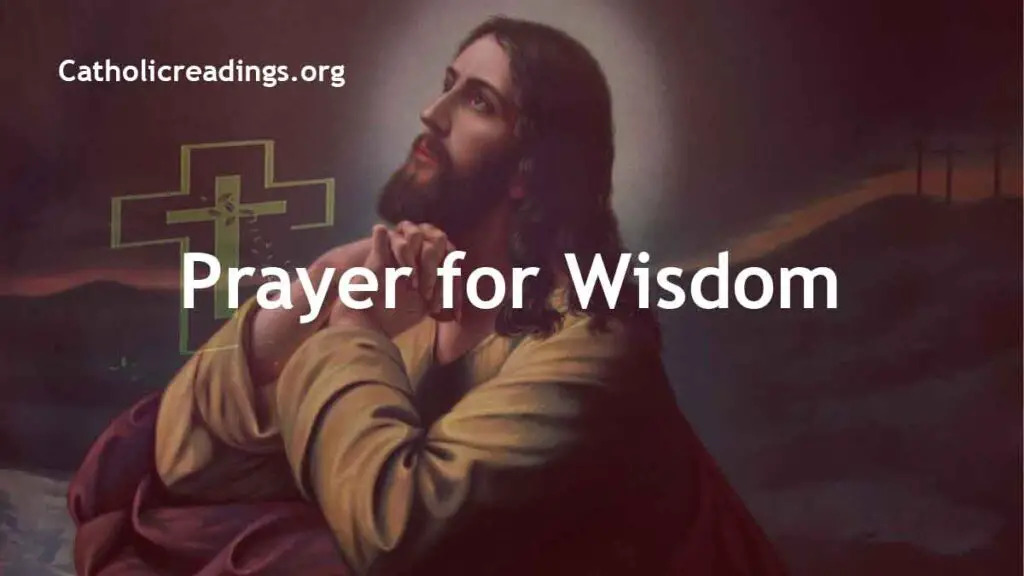 Prayer for Wisdom - Catholic Prayers