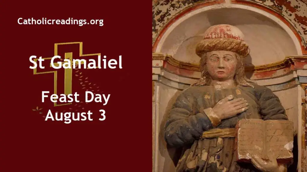 St Gamaliel Feast Day August 3 2023 Catholic Saint of the Day