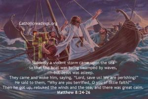 Jesus Calms the Storm at the Sea - Bible Verse of the Day