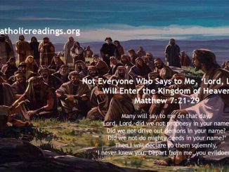 Not Everyone Who Says to Me, ‘Lord, Lord,’ Will Enter the Kingdom of Heaven Matthew 7:21-29 - Bible Verse of the Day