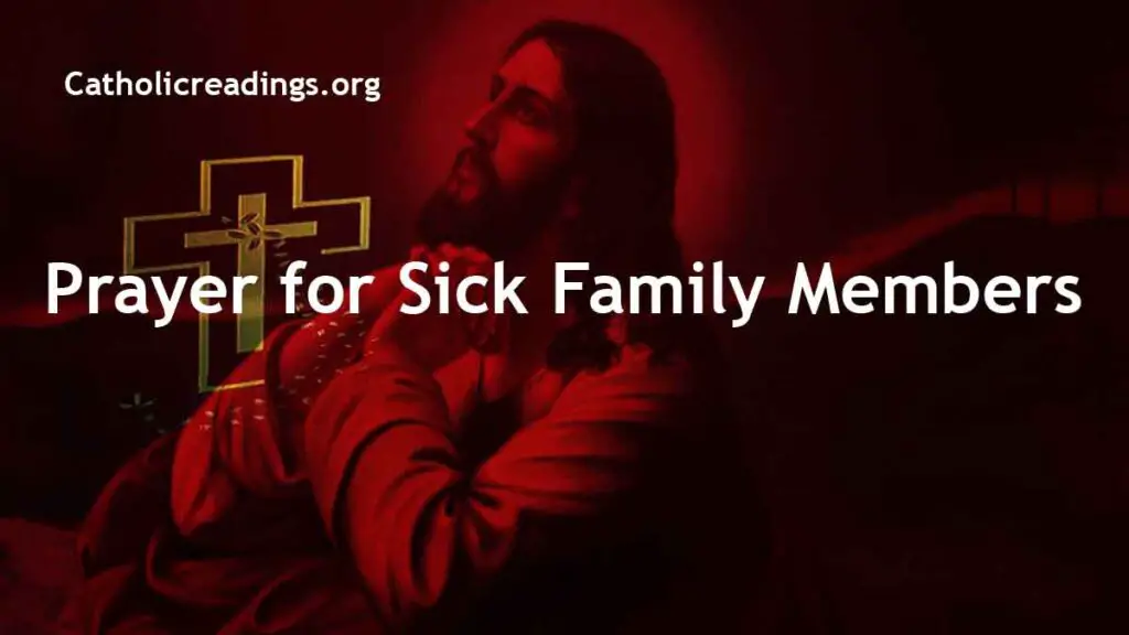 prayer for sick family member