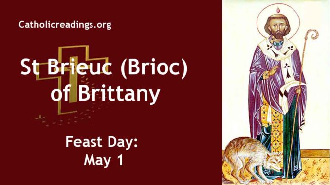St Brieuc (Brioc) of Brittany - Feast Day - May 1